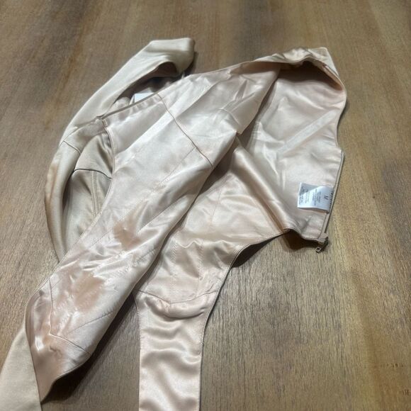 Retrofete Rozik Silk Corset Bodysuit Medium Gathered Bust Boning NWT $325 - Picture 12 of 16